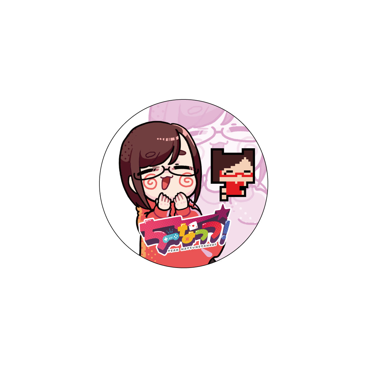 ぴこめさんち缶バッジ　ランダム(全8種)