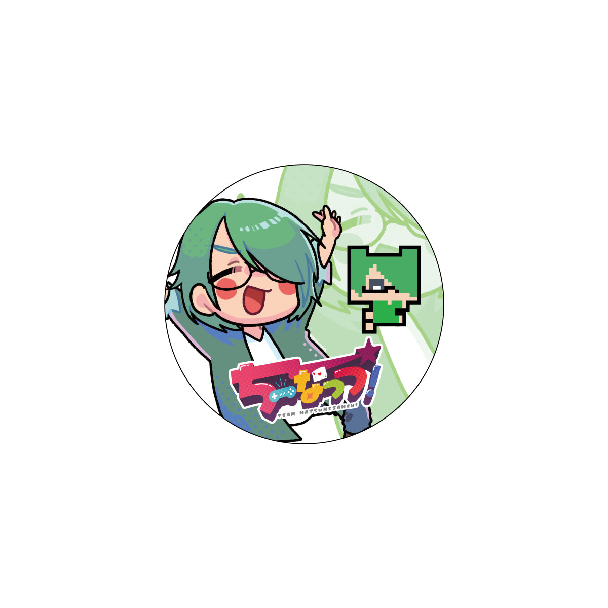 ぴこめさんち缶バッジ　ランダム(全8種)